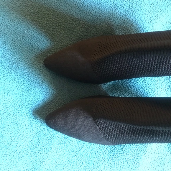 Classy Chic Black Pointed Toe Comfortable Stiletto Ankle Sock Boots Booties - Picture 9 of 10